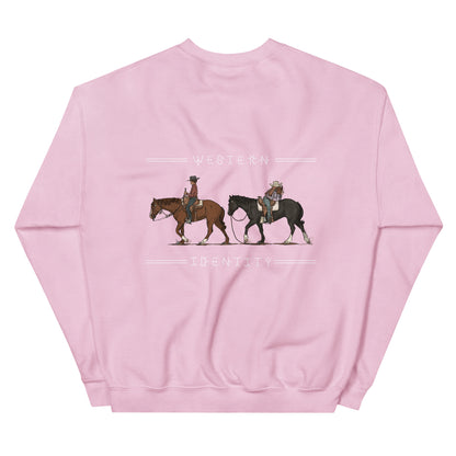 W.I. "Ass Backwards" Graphic Crew Neck Sweatshirt