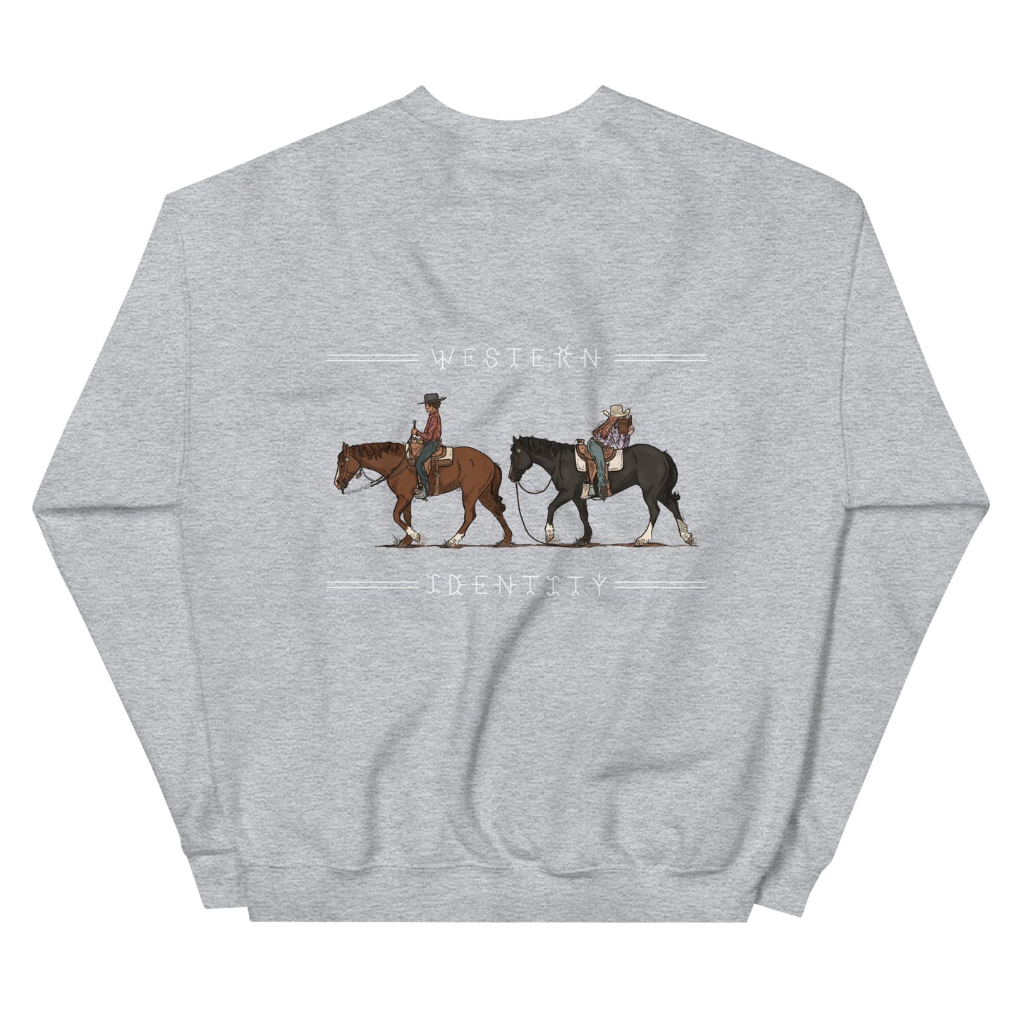 W.I. "Ass Backwards" Graphic Crew Neck Sweatshirt