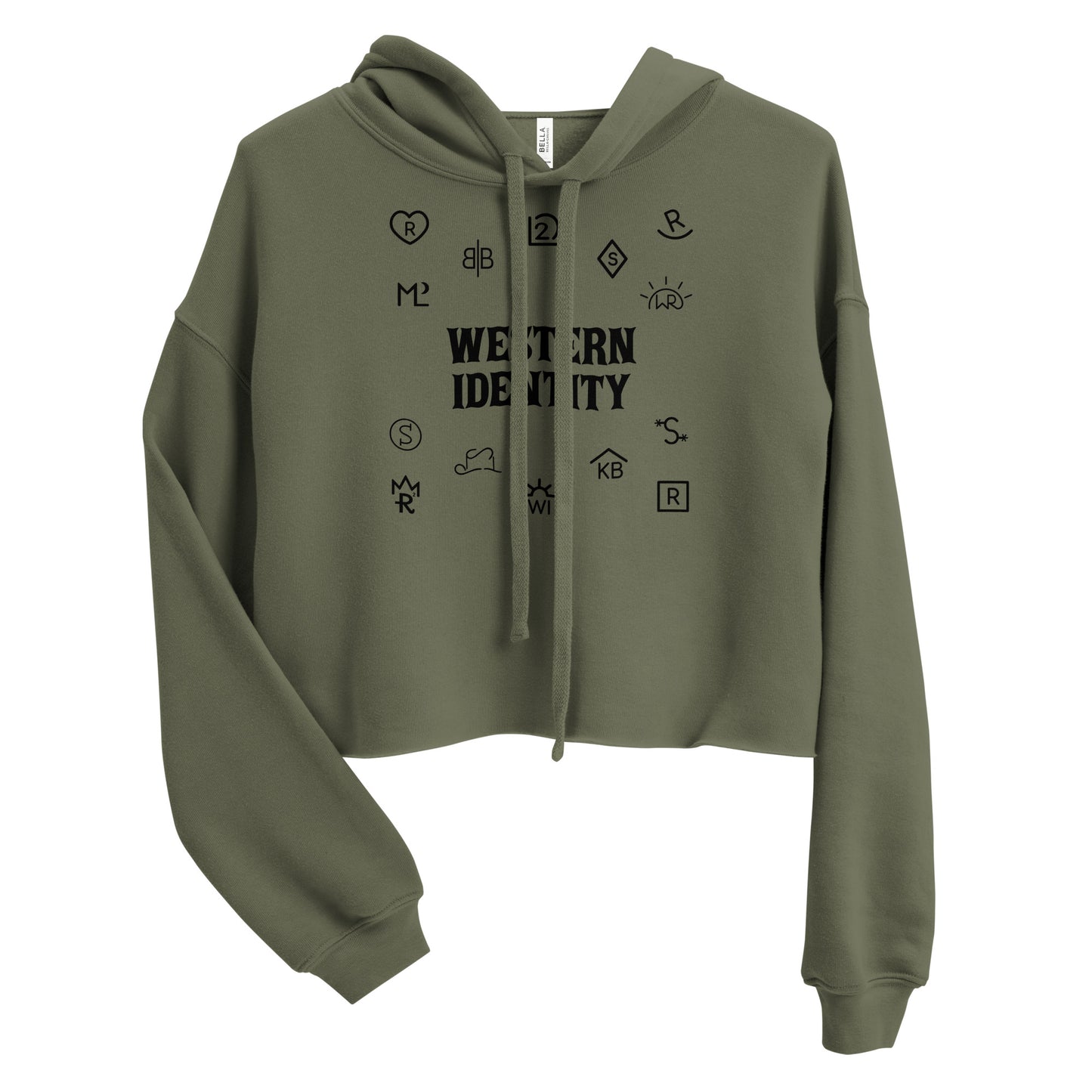 Western Identity Crop Hoodie