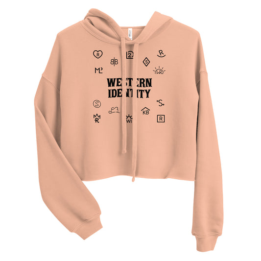 Western Identity Crop Hoodie